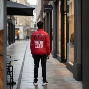 Vans Bold Red Bomber Jacket